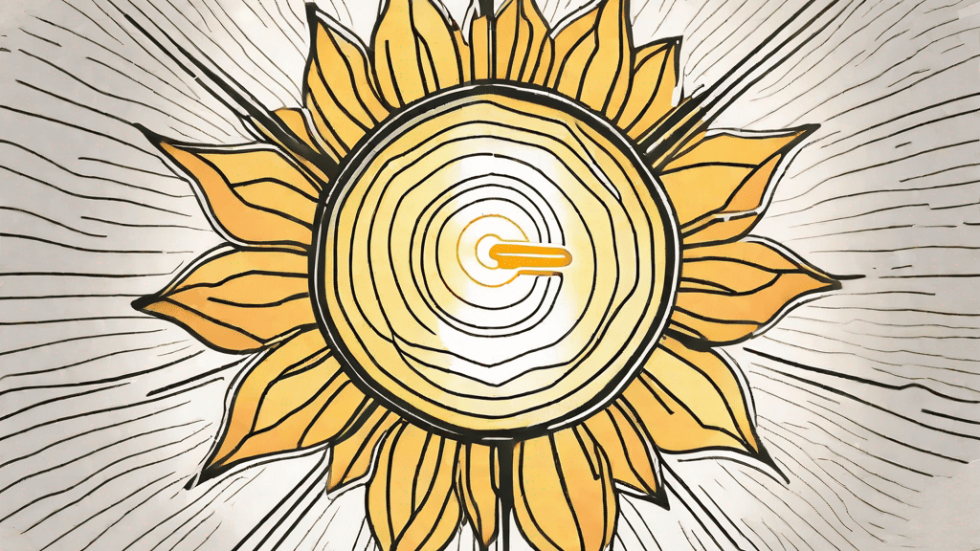 A sinus cavity with a sunshine symbol representing vitamin d3