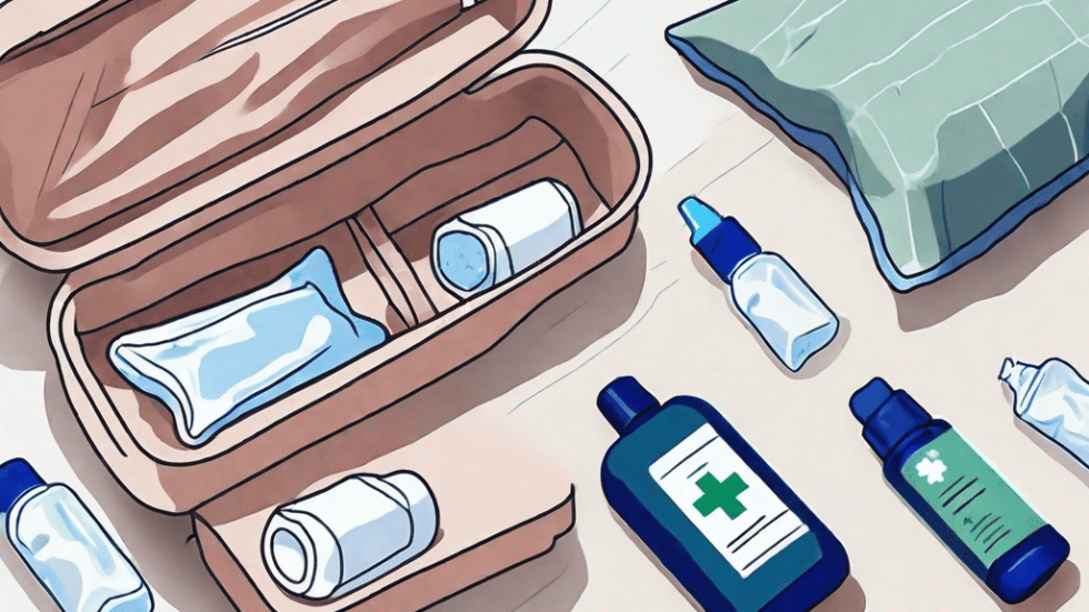 A first aid kit with a focus on tissues